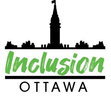Inclusion Ottawa logo noir et vert.
